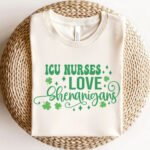 ICU Nurses Love Shenanigans T-Shirt - Image 5